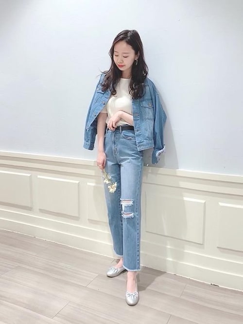 マジェスティックレゴンアミュプラザ鹿児島店スタッフ Majestic Legon Majestic Legonのデニムジャケットを使ったコーディネート Wear