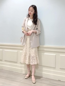 マジェスティックレゴンアミュプラザ鹿児島店スタッフさん（レディース・165cm）の春コーディネート