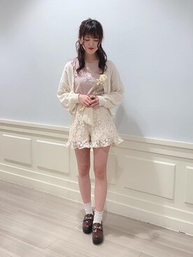 「コットンレース」｜マジェスティックレゴンアミュプラザ鹿児島店スタッフさん（レディース・162cm）の春コーディネート