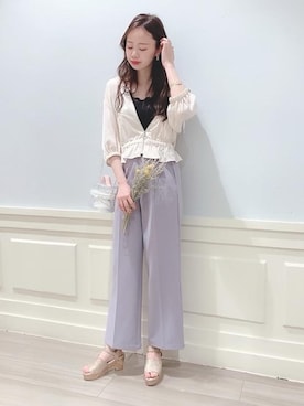 マジェスティックレゴンアミュプラザ鹿児島店スタッフさん（レディース・165cm）の春コーディネート