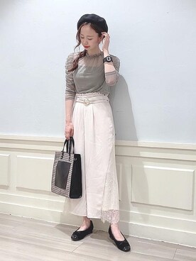 マジェスティックレゴンアミュプラザ鹿児島店スタッフさん（レディース・165cm）の秋コーディネート