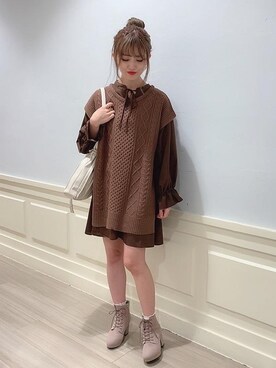 マジェスティックレゴンアミュプラザ鹿児島店スタッフさん(レディース・162cm)の秋コーディネート