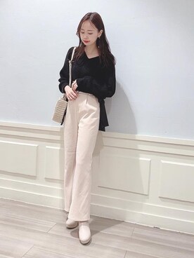 マジェスティックレゴンアミュプラザ鹿児島店スタッフさん（レディース・165cm）の秋コーディネート