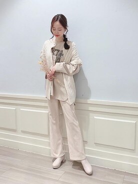 「マルチニット」｜マジェスティックレゴンアミュプラザ鹿児島店スタッフさん（レディース・165cm）の秋コーディネート