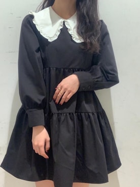 「丸襟ブラウス」｜マジェスティックレゴンアミュプラザ鹿児島店スタッフさん（レディース・162cm）の冬コーディネート