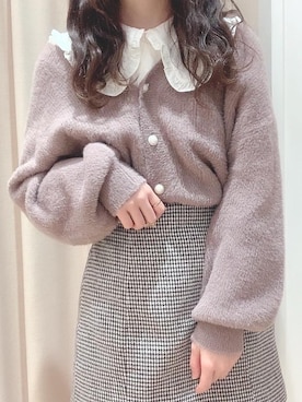 「丸襟ブラウス」｜マジェスティックレゴンアミュプラザ鹿児島店スタッフさん（レディース・162cm）の冬コーディネート