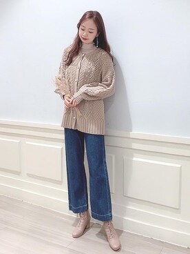 マジェスティックレゴンアミュプラザ鹿児島店スタッフさん（レディース・165cm）の冬コーディネート