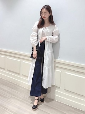 マジェスティックレゴンアミュプラザ鹿児島店スタッフさん（レディース・165cm）の春コーディネート
