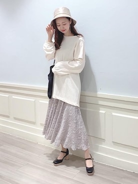 マジェスティックレゴンアミュプラザ鹿児島店スタッフさん（レディース・165cm）の春コーディネート