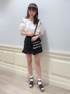 マジェスティックレゴンアミュプラザ鹿児島店スタッフさん（レディース・162cm）の春コーディネート