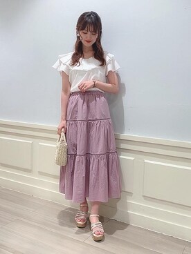 マジェスティックレゴンアミュプラザ鹿児島店スタッフさん（レディース・162cm）の夏コーディネート