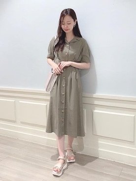 マジェスティックレゴンアミュプラザ鹿児島店スタッフさん（レディース・165cm）の夏コーディネート