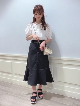 マジェスティックレゴンアミュプラザ鹿児島店スタッフさん（レディース・162cm）の夏コーディネート