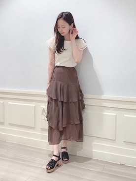 マジェスティックレゴンアミュプラザ鹿児島店スタッフさん(レディース・165cm)の夏コーディネート