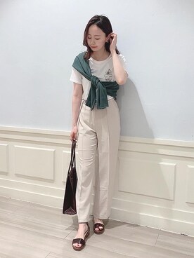 マジェスティックレゴンアミュプラザ鹿児島店スタッフさん（レディース・165cm）の夏コーディネート