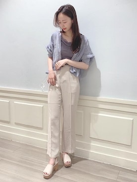 マジェスティックレゴンアミュプラザ鹿児島店スタッフさん（レディース・165cm）の夏コーディネート