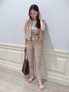 マジェスティックレゴンアミュプラザ鹿児島店スタッフさん（レディース・165cm）の夏コーディネート