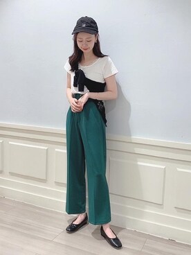 マジェスティックレゴンアミュプラザ鹿児島店スタッフさん（レディース・165cm）の夏コーディネート