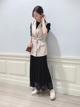 マジェスティックレゴンアミュプラザ鹿児島店スタッフさん（レディース・165cm）の秋コーディネート