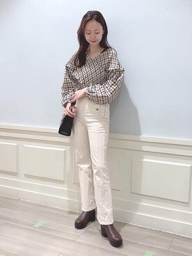 マジェスティックレゴンアミュプラザ鹿児島店スタッフさん（レディース・165cm）の秋コーディネート