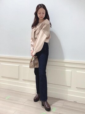 マジェスティックレゴンアミュプラザ鹿児島店スタッフさん（レディース・165cm）の秋コーディネート