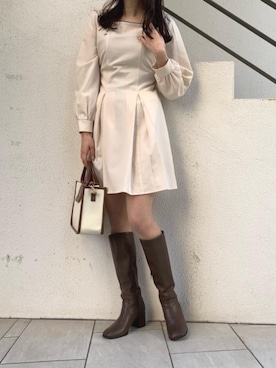 マジェスティックレゴンアミュプラザ鹿児島店スタッフさん（レディース・165cm）の冬コーディネート