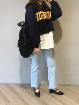 マジェスティックレゴンアミュプラザ鹿児島店スタッフさん（レディース・165cm）の冬コーディネート