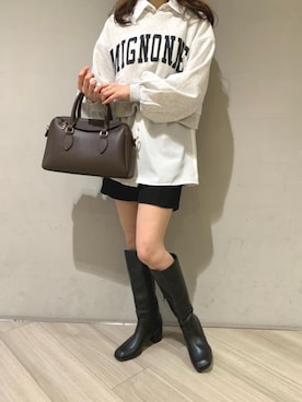 マジェスティックレゴンアミュプラザ鹿児島店スタッフさん（レディース・165cm）の冬コーディネート