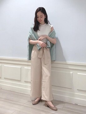 マジェスティックレゴンアミュプラザ鹿児島店スタッフさん（レディース・165cm）の春コーディネート