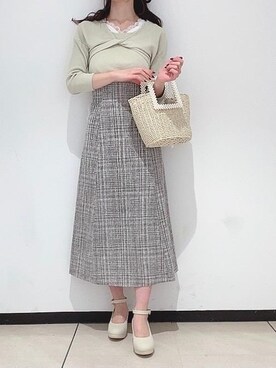 マジェスティックレゴンアミュプラザ鹿児島店スタッフさん（レディース・162cm）の春コーディネート