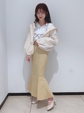 マジェスティックレゴンアミュプラザ鹿児島店スタッフさん（レディース・162cm）の春コーディネート