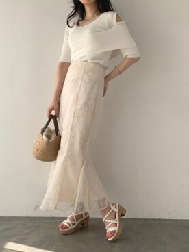 マジェスティックレゴンアミュプラザ鹿児島店スタッフさん（レディース・165cm）の春コーディネート