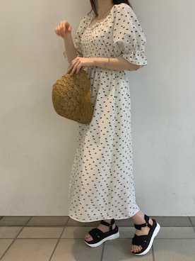 マジェスティックレゴンアミュプラザ鹿児島店スタッフさん（レディース・165cm）の春コーディネート