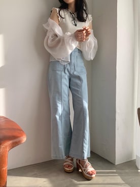 マジェスティックレゴンアミュプラザ鹿児島店スタッフさん（レディース・165cm）の春コーディネート