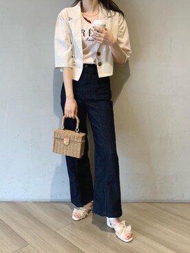 マジェスティックレゴンアミュプラザ鹿児島店スタッフさん（レディース・165cm）の春コーディネート