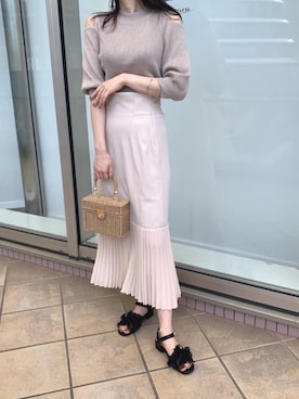 マジェスティックレゴンアミュプラザ鹿児島店スタッフさん（レディース・165cm）の春コーディネート