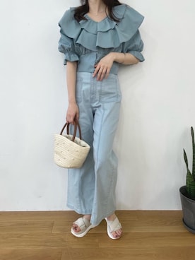 マジェスティックレゴンアミュプラザ鹿児島店スタッフさん(レディース・165cm)の春コーディネート