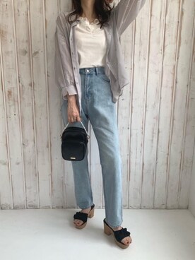 マジェスティックレゴンアミュプラザ鹿児島店スタッフさん（レディース・165cm）の夏コーディネート