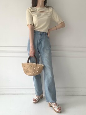 マジェスティックレゴンアミュプラザ鹿児島店スタッフさん(レディース・165cm)の夏コーディネート