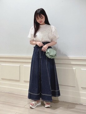 マジェスティックレゴンアミュプラザ鹿児島店スタッフさん（レディース・146cm）の夏コーディネート