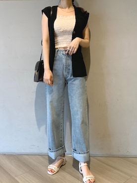 マジェスティックレゴンアミュプラザ鹿児島店スタッフさん（レディース・165cm）の夏コーディネート