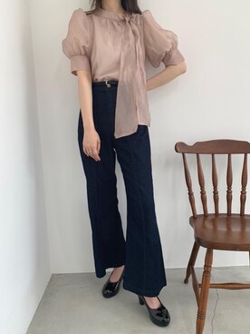 「でにむ」｜「アイテム（パンプス）」を使った、マジェスティックレゴンアミュプラザ鹿児島店スタッフさん（レディース・165cm）の夏コーディネート
