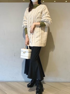 「タートル」｜「アイテム（帽子）」を使った、マジェスティックレゴンアミュプラザ鹿児島店スタッフさん（レディース・165cm）の秋コーディネート