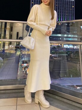 マジェスティックレゴンアミュプラザ鹿児島店スタッフさん（レディース・165cm）の冬コーディネート