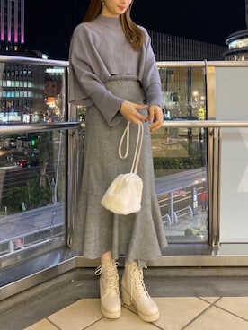 マジェスティックレゴンアミュプラザ鹿児島店スタッフさん(レディース・165cm)の冬コーディネート