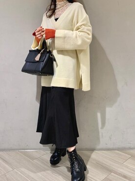 マジェスティックレゴンアミュプラザ鹿児島店スタッフさん(レディース・165cm)の冬コーディネート