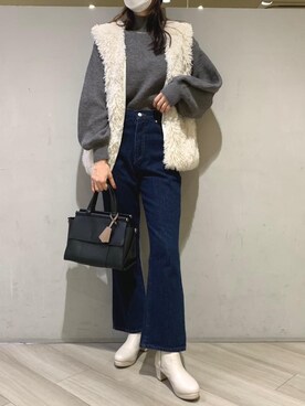 マジェスティックレゴンアミュプラザ鹿児島店スタッフさん(レディース・165cm)の冬コーディネート