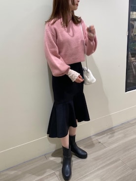 マジェスティックレゴンアミュプラザ鹿児島店スタッフさん（レディース・165cm）の冬コーディネート