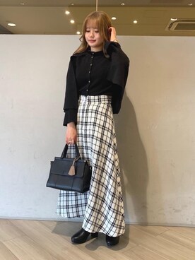 マジェスティックレゴンアミュプラザ鹿児島店スタッフさん（レディース・155cm）の冬コーディネート