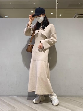 マジェスティックレゴンアミュプラザ鹿児島店スタッフさん（レディース・165cm）の冬コーディネート